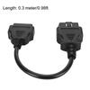 Cablu Extensie OBD 16 Pini 0.3m0.98ft Tată la Mamă Conector Adaptor Diagnostic