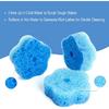 Flower-Shaped Scrubbing Sponges, Double-Sided Temperature Control, Kitchen Dishwashing Sponges, Rich Foam to Cleaning, Suitable for Kitchen, Home,