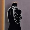 Wearable Shoulder Chain Necklace Mulyi Layer Body Accessory for Evening Parties And Weddings Fashion Women Jewelry