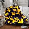 1pc Floral Pattern Blanket Warm, Cozy, And Soft, Suitable for Sofas, Beds, Cars, And Office Use.Perfect for Camping And Travel, Making It a Great Gift