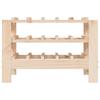 Wine Rack 61.5 X 30 X 42 Cm Solid Pine Wood
