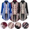 High-quality Polyester Steam Punk Jacket With Lace Details For Men