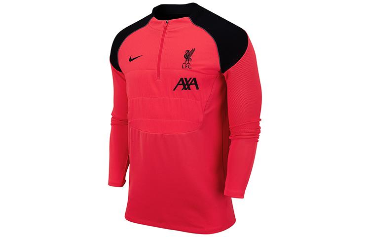 Nike Sweatshirts Men s Red Stand Collar Moderate Regular CZ3407-645 S