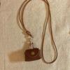 Mini Leather Coin Purse Pendant Necklace for Women Vintage Adjustable Leather Rope Sweater Chain Necklace Jewelry Gifts