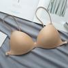 Bustier Reggiseno Monopezzo Senza Cuciture Ultra-Sottile con Schiena a Incrocio