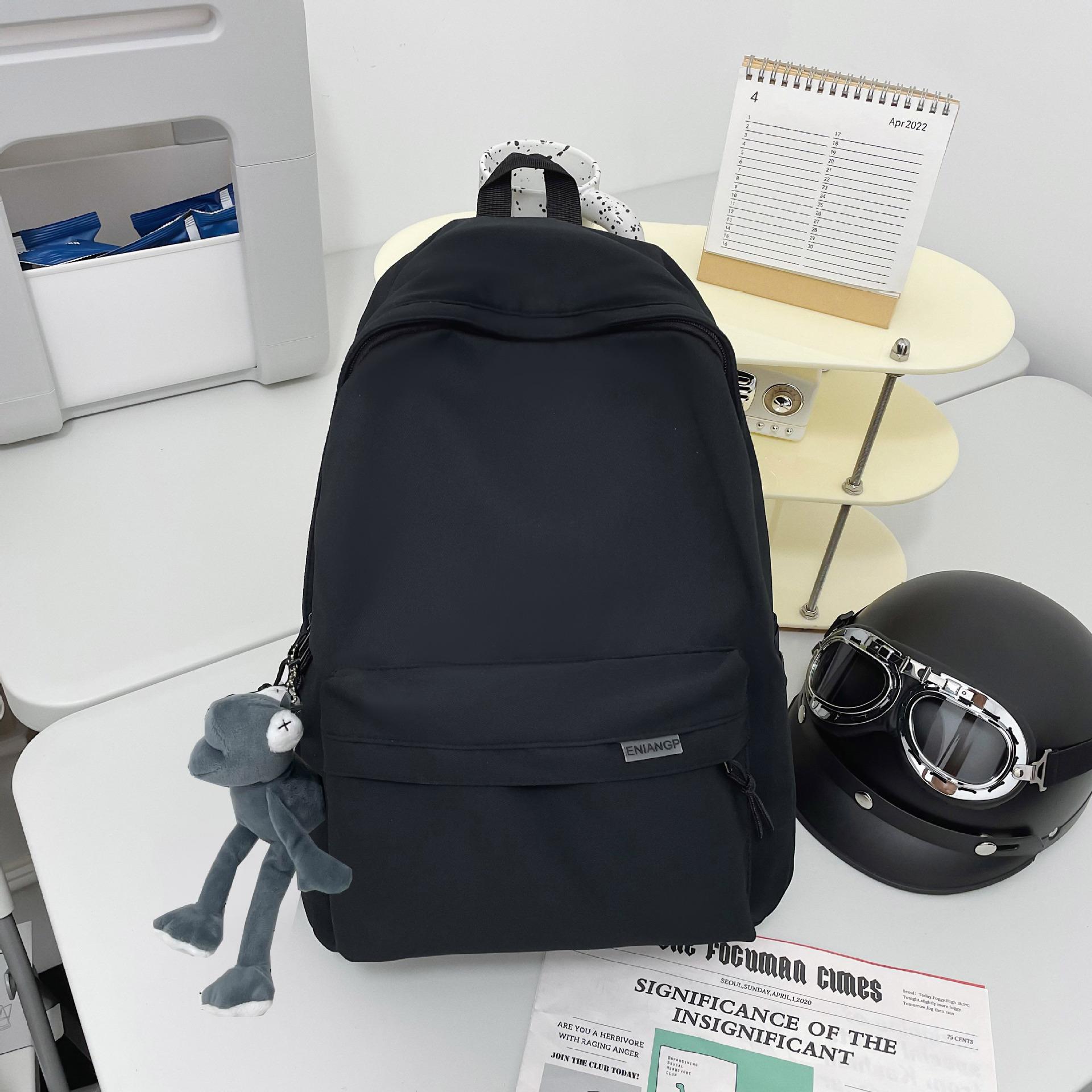 Рюкзак мужской японский простой большой емкости дорожный рюкзак женский досуг тренд колледж студенческая школьная сумка