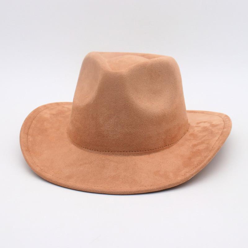 French Style Cowboy Hat With Feather Embellishments For Sun Protection And Travel