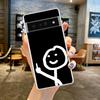 funny Cute Cartoon Matchman For Google Pixel 9 8 7 6 Pro Phone Case Soft For Pixel 6A 5 4 5A 4A 3A XL 5G Silicone Clear Cover