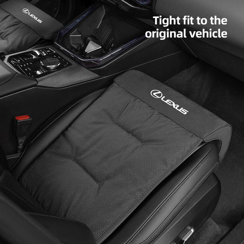 Suede Fabric Car Seat Extension Leg Rest Cushion Auto Extender Cushion For Lexus Fsport GS GX IS LS LX CT LC RC LBX NX RX 350h