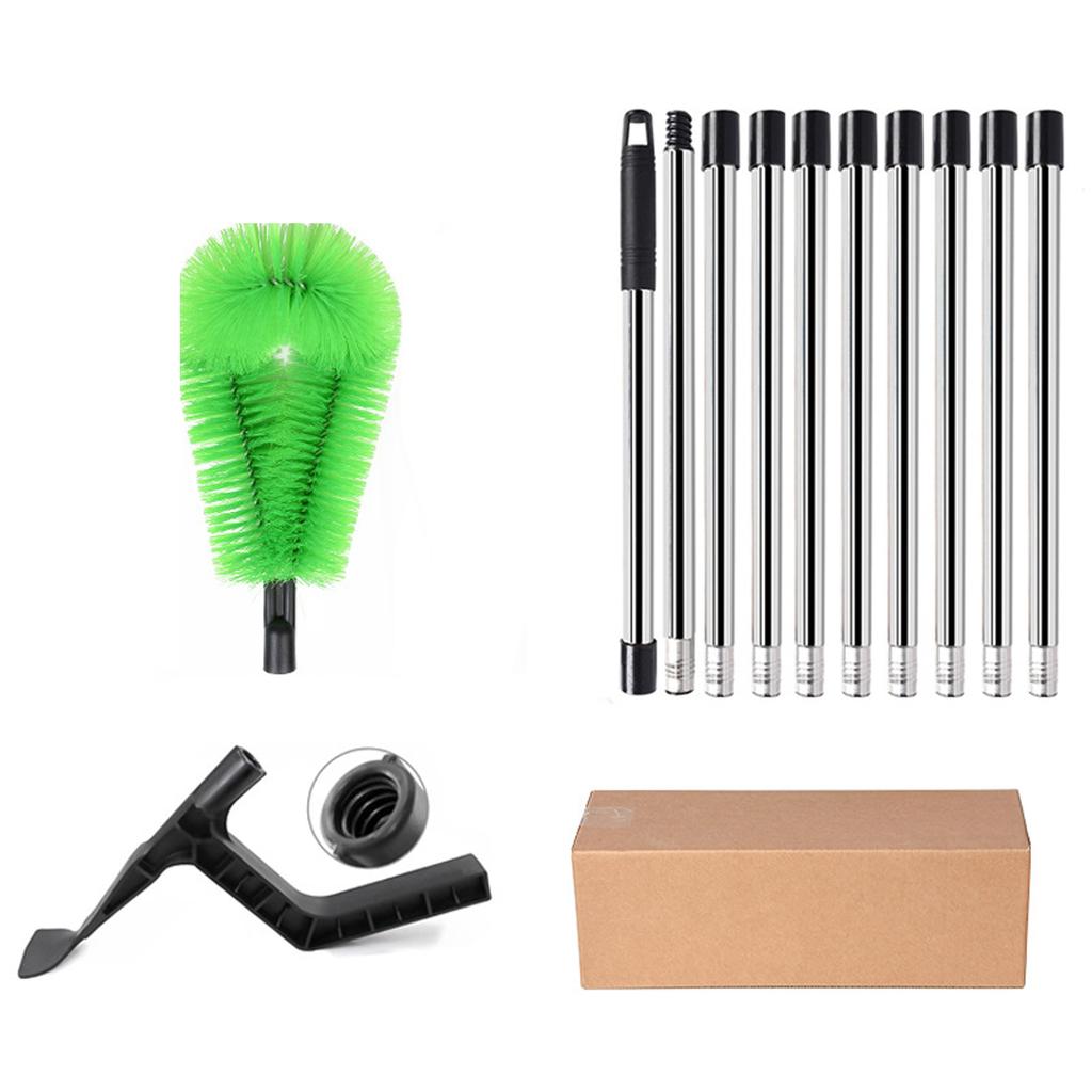2025 New Extendable Telescopic Gutter Cleaning Brush Roofing Tool Easy Remove Sink Filter Sewer Brush for Roof Drainage