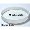 14" Round Silicone Resin Mold – Large Epoxy Casting Mold for River Tables, Stools & DIY Home Decor – Reusable Flexible Craft Mold