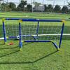 Monterat Fällbart Fotbollsmål Set, Bärbar Sportleksak, Lämplig för Inomhus/utomhusaktiviteter, Barnpresent Fotboll
