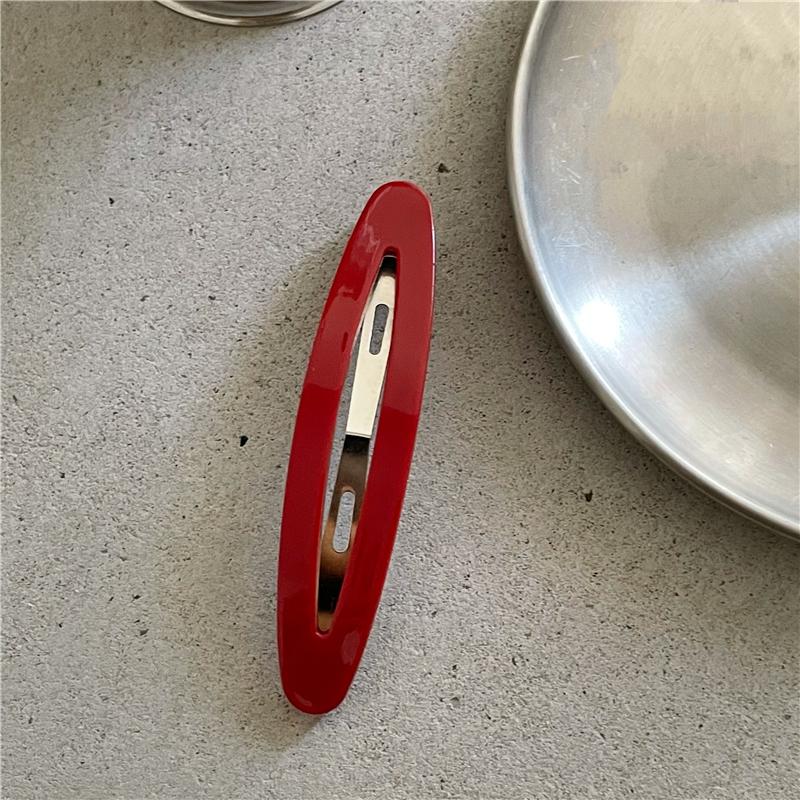 Acetate Hair Clips Bobby Pins Simple Sweet Oval Geometric Side Pins Hairpin Women Hair Accessories