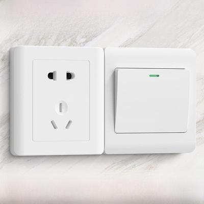 86 Typ Unterputz Einzel-/Doppelschalter Steckdosenfeld mit Midway Elektroschalter und Fünflochsteckdose