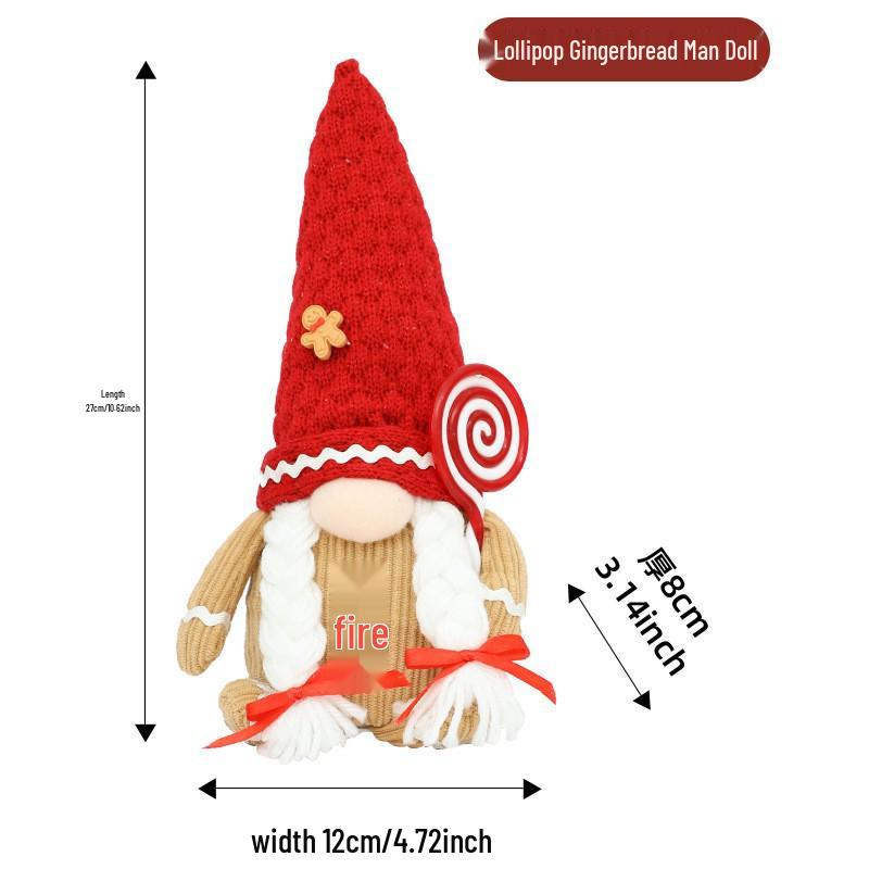 Festive Faceless Old Man Doll: Creative Christmas Decor for Desktop or Window Display