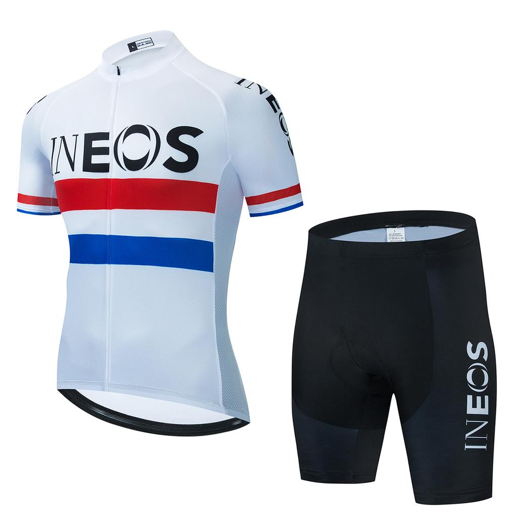 Black Red Gradient INEOS Bike Jersey Set Men's Cycling Clothing Summer MTB Team Clothes Short Sleeve Uniform Triathlon Suit 2026
