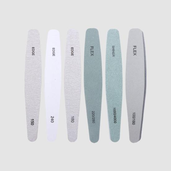 Yousheng 6Pcs/Box Nail File Wide Application DIY PP Nail Sanding File Kit for Female