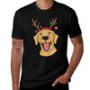 Christmas Yellow Lab Tshirt Big And Tall Loose Fit Tshirt