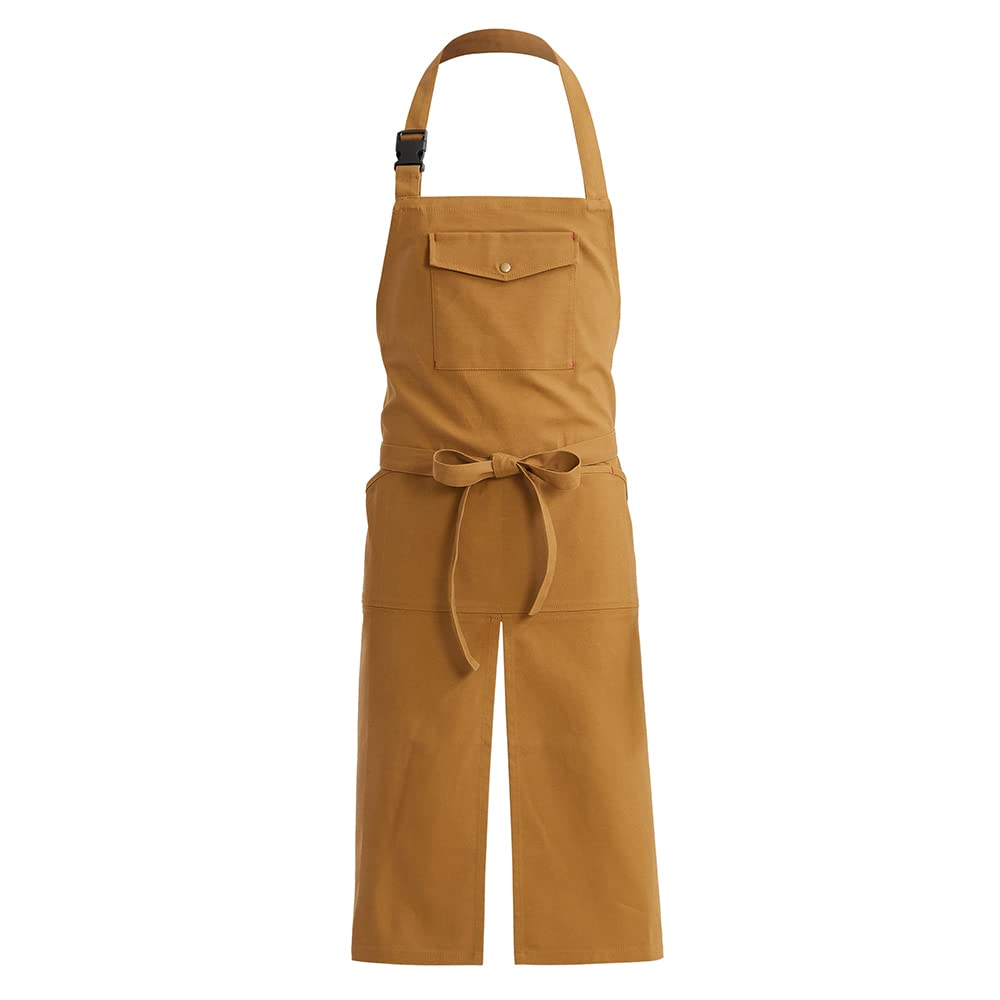 Pocket 2249000 [Iris Plaza] Workwear, Flame-Retardant Multi-Function Apron, Camel,