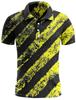 Stylish Geometric Short-sleeve Polo Shirt, Functional for Golf and Daily Casual Wear.