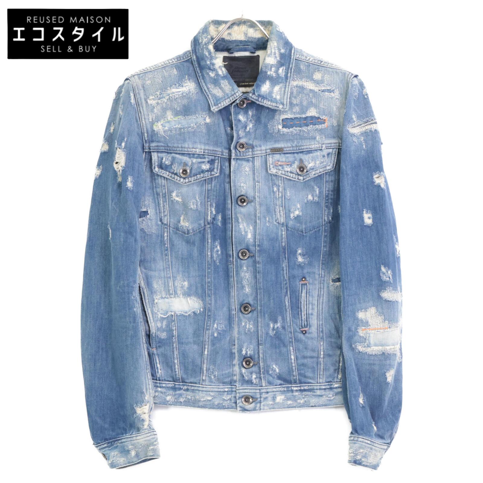 

DIESEL [Domestically Authorized] ELSHAR Distressed Denim, Limited to 978 Pieces Jacket M blueUsed
