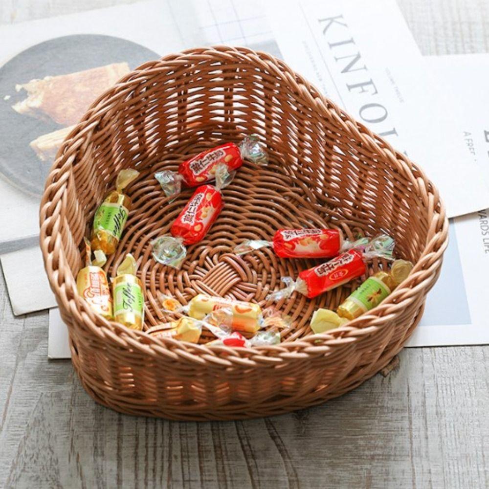 Coș de Răchită Imitație Rattan de Uz Casnic Afișaj de Masă pentru Servire Restaurant
