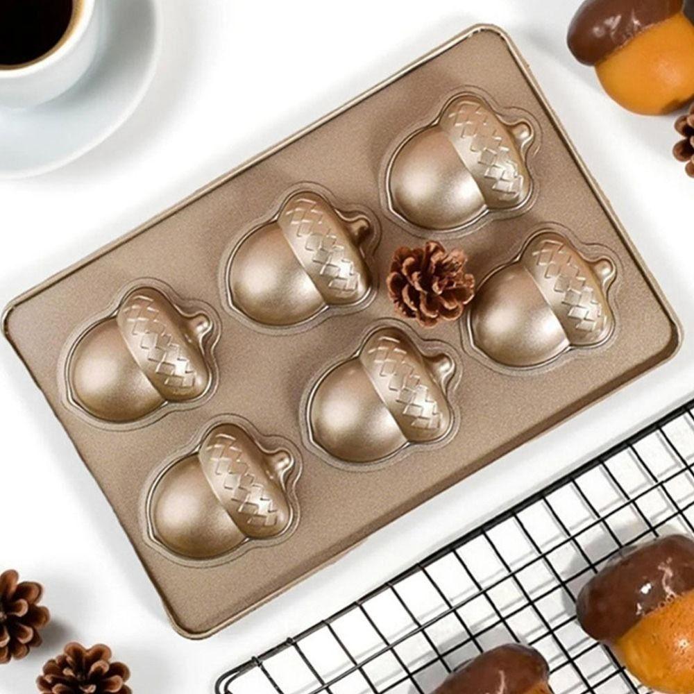 Hazelnut Shape Chocolate Dessert Mold 6-Cavity French Pastry Baking Mold Cake Mold Pastry Making