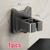 Wall Mounted Hair Dryer Bracket Bathroom Shelves Punch-free Drilling Storage Rack Tools Organizer For Hair Dryer, White ,Black