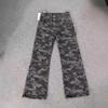 Amerikanische Streetwear-Werkzeug-Wide-Leg-Camouflage-Jeans Herren und Damen fließend Frühling Retro High-Waist locker und dünn gerade geschnittene Hose