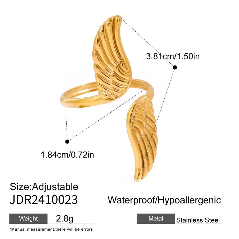 Zirconium Titanium Steel Ring - Luxurious and High-end Hand Jewelry, Stainless Steel Accessory  JDR2410023