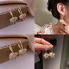 Korean Girl Butterfly Pearl Earrings With Alloy Material For Women Fashion Accessories