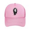 Monochrome Windblown Rebel Glam Port Mesh Baseball Cap Polyester Forward Observations Hat Adjustable Golf Hat Summer