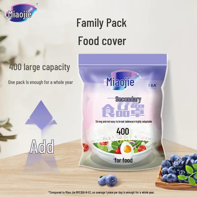 Miaojie Universal Food Fresh-keeping Bowl Covers - Bulk Pack