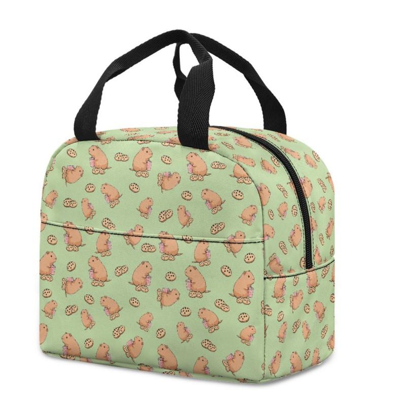 Large Capacity Insulated Lunch Bag Kids Students Outdoor Picnic School Commute Modern Minimalist Design