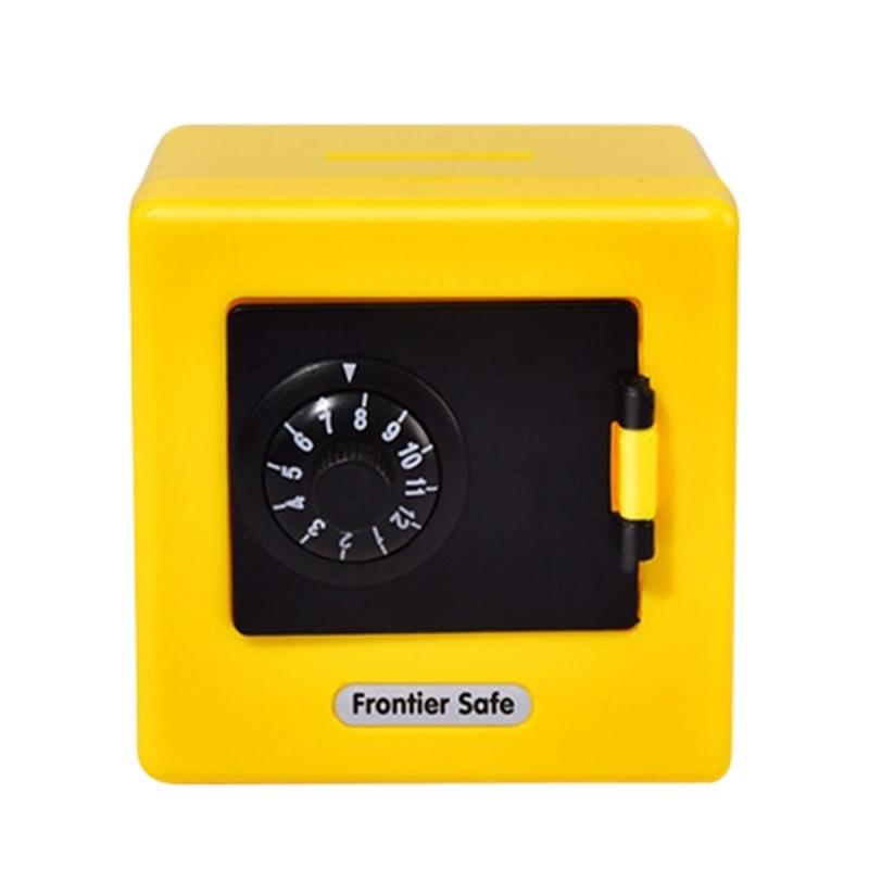 Маленькие копилки для мальчиков, детские копилки с кодовым замком для девочек, копилки для наличных и монет, копилки-игрушки, подарок на день рождения жёлтый