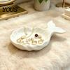 Dressing Table Organizer 3D Printed Fish Shape Jewelry Tray, Girlish Decorative Trinket Dish, Desktop Small Item Storage Tray for Dresser Entryway