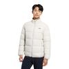 Li-Ning Comfortable Simple Versatile Solid Color Zipper Stand Collar Short Down Jacket Unisex outerwear Gravel-White-Gray AYMV093-4