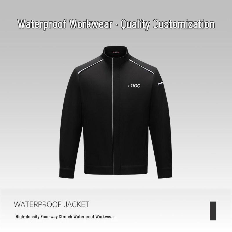BMW Waterproof Workwear Jacket with Custom Logo for Employees - Stand-up Collar, Autumn/Winter Season
