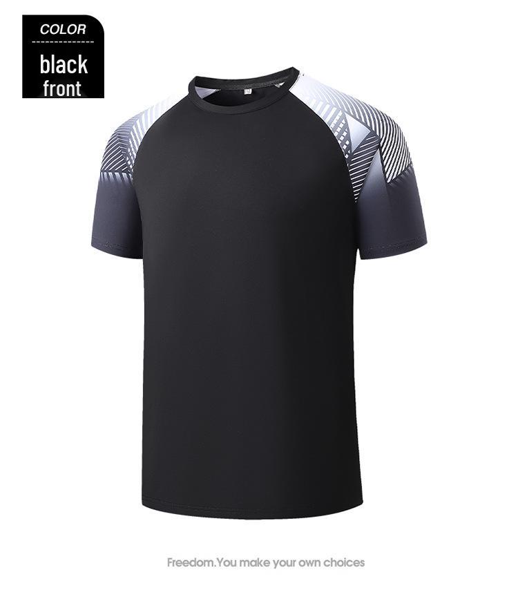 Red Gradient Quick-Dry Badminton and Table Tennis Training T-shirt for Men and Women