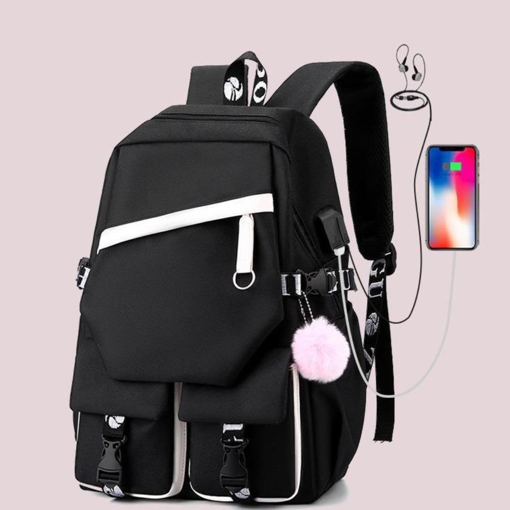 New Labub Children's School Bag Backpack Lunch Bag Pencil Case Three-piece Set