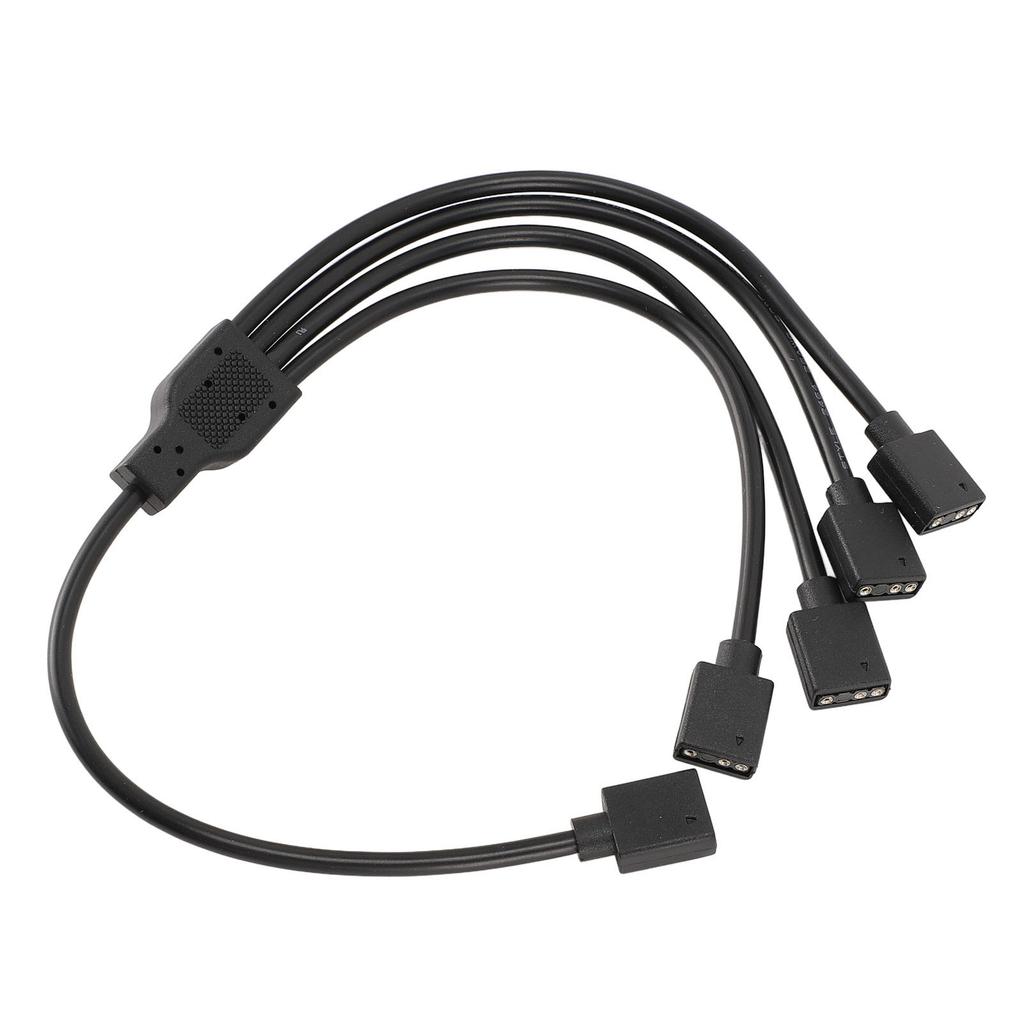 ARGB Splitter Cable 1 To 4 Female To Female 5V 3 Pin RGB Splitter Extension Cable for Computer Chassis CPU Cooler and