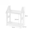 Small House Style 2/3 Layer Kitchen Spice Rack Organizer Plastic Condiment Bottle Shelf for Counter/Bathroom/Desktop