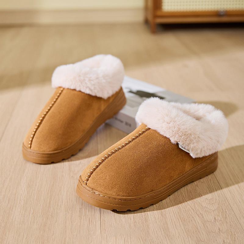 Fluffy Women's Slippers Home Winter Plush Ankle Boots Female Luxury Designer Casual Platform Shoes New Elegant Fuzzy Fur Slides
