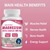 Magnesium Complex Supplement 300 mg - 3-in-1 High-Absorption Chelated Magnesium 60 Capsules