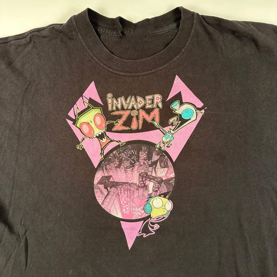 

Винтажная футболка Invader Zim 2000-х годов, унисекс, хлопковая, все размеры S-5XL CO263, футболка унисекс S