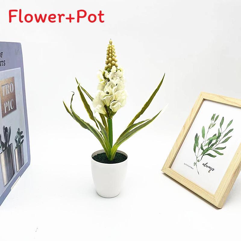 Künstliche Hyacinthus Orientalis L Blume Pflanze mit Samt-Finish für Heimdeko und Foto-Requisiten