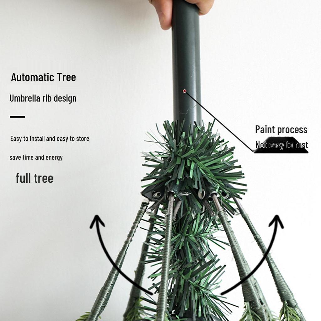 PE+PVC Green Christmas Tree for Window Display or Decoration