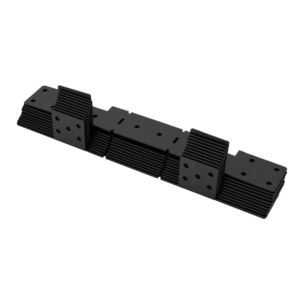 10Pcs Adjustable Stair Stringer Hanger Concealed Connector Bracket for 2x10 2x12 Stair Stringer Interior Use