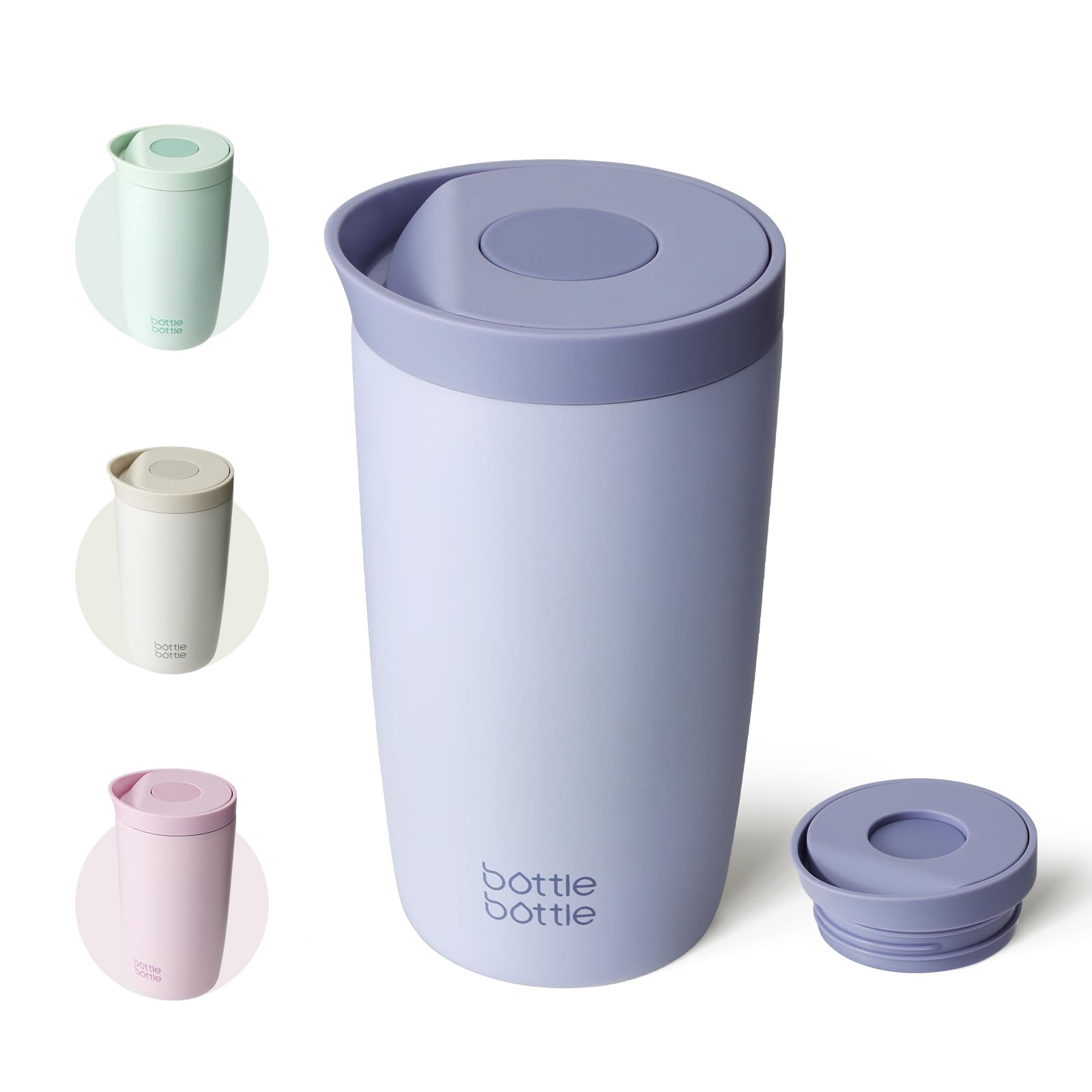 

БУТЫЛКА БУТЫЛКА Тамблер 350 мл открывающийся и закрывающийся Вакуумная изоляция Термокружка для кофе и чая Сохраняет горячим и холодным Нержавеющая сталь Портативная кружка Бутылка синий