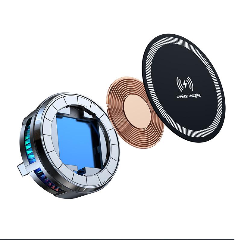 מקרר טעינה אלחוטית MagSafe עם מוליך למחצה מגנטי וראש כדור אוניברסלי 17 מ"מ